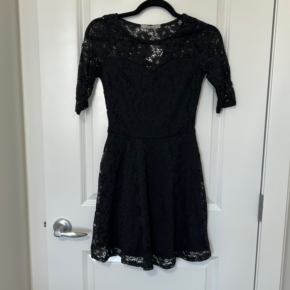 New lace skater dress!